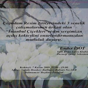 Ender İsot, "İstanbul Çiçekleri" Sergisi (2009)